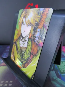 Link Legend of Zelda Art Card Rare Holo Collectible Video Game Character CCG NM - Image 2