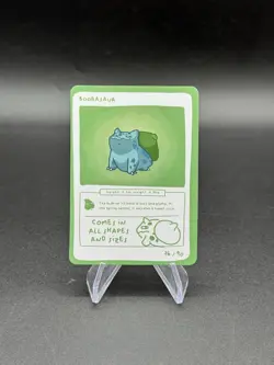 Pokedoodles Series 1 Boobasaur - Bulbasaur 76/90 Pokemon Fan Art Derpy Card - Image 1