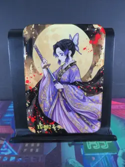 Shinobu Kocho Acrylic Diamond Sandwich Rare Card Demon Slayer Anime Collectible - Image 1