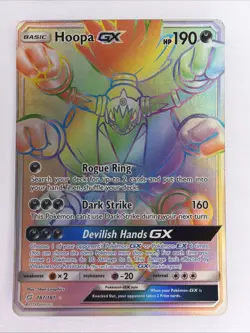 Hoopa GX (Secret) 187/181 SM - Team Up Pokemon TCG NEAR MINT - Image 1