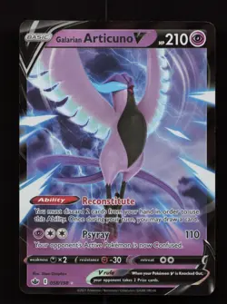 Galarian Articuno V 058/198 Holo Rare V Chilling Reign Pokemon Near Mint - Image 1