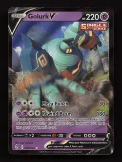 Golurk V 070/203 Holo Rare V Evolving Skies Pokemon Near Mint - Image 1