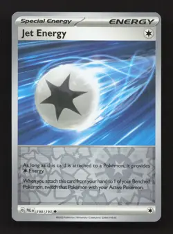 Jet Energy 190/193 Uncommon Paldea Evolved Pokemon Reverse Holo Near Mint - Image 1