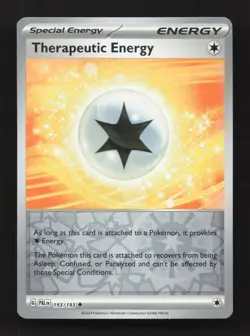 Therapeutic Energy 193/193 Uncommon Paldea Evolved Pokemon Reverse Holo NM - Image 1