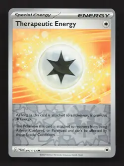 Therapeutic Energy 193/193 Uncommon Paldea Evolved Pokemon Reverse Holo NM - Image 1