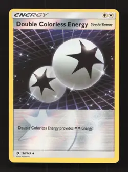 Double Colorless Energy 136/149 Uncommon SM Base Set Reverse Holo Near Mint - Image 1