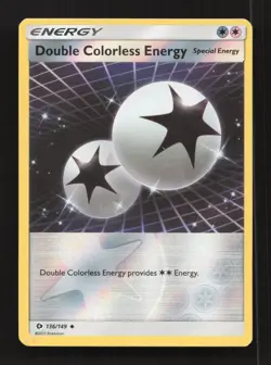 Double Colorless Energy 136/149 Uncommon SM Base Set Reverse Holo Near Mint - Image 1