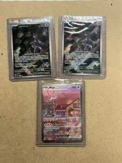 Mew And Mewtwo Pokemon TCG Scarlet Violet 151 UPC Sealed Black Star Promo X3 Lot - Image 2