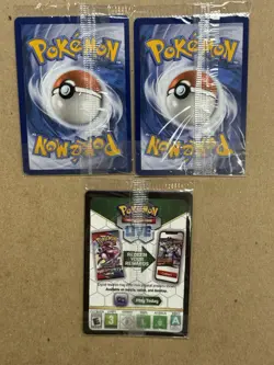 Mew And Mewtwo Pokemon TCG Scarlet Violet 151 UPC Sealed Black Star Promo X3 Lot - Image 3