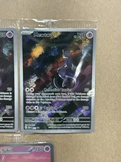 Mew And Mewtwo Pokemon TCG Scarlet Violet 151 UPC Sealed Black Star Promo X3 Lot - Image 5