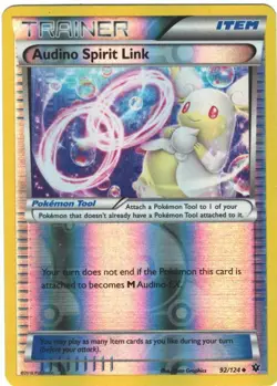 Audino Spirit Link 92/124 Fates Collide Reverse Holo Uncommon Pokemon TCG - Image 1