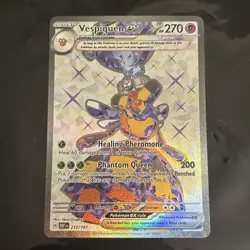Pokemon TCG: Vespiquen ex 212/197 Sv03: Obsidian Flames Holo Near Mint - Image 1