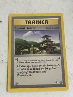 Moderately Played, English Pokemon Regular Sprout Tower - 97/111 - Uncommon - Un - Image 1