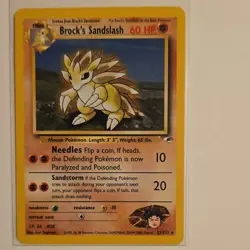 Pokemon TCG Brock's Sandslash Gym Heroes 023/132 Rare Unlimited 2000 Regular - Image 1