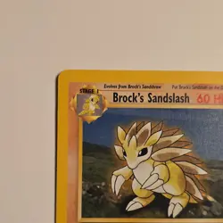 Pokemon TCG Brock's Sandslash Gym Heroes 023/132 Rare Unlimited 2000 Regular - Image 3