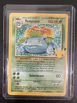 Pokemon Celebrations Venusaur 15/102 Classic Collection Holo Rare - Image 1