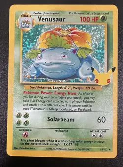 Pokemon Celebrations Venusaur 15/102 Classic Collection Holo Rare - Image 2