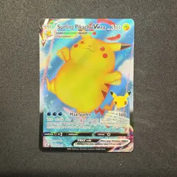 Surfing Pikachu VMAX 009/025 Celebrations Holo Ultra Rare Pokemon TCG - Image 1