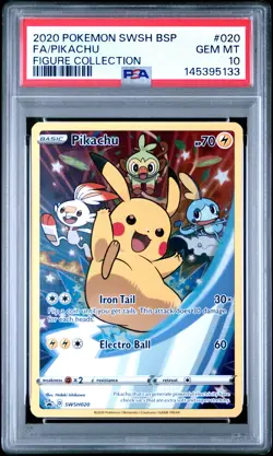 Pikachu SWSH020 Figure Swsh Black Star Promo Pokemon PSA 10 *133 - Image 1