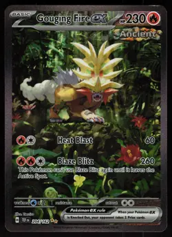 Gouging Fire ex 204/162 Special Illustration Rare Temporal Forces Pokemon - QTY - Image 1