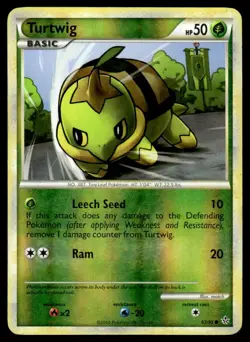 Turtwig #67 - Reverse HOLO - Pokemon Unleashed - NM - Image 1