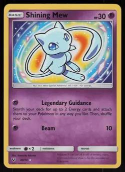 Shining Mew 40/73 Rare Shining Shining Legends Pokemon - Image 1