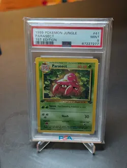 PARASECT 41/64 1ST EDITION JUNGLE POKEMON PSA 9 - Image 1