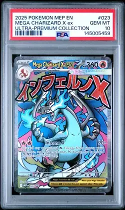MEGA CHARIZARD X EX Mega Evolution UPC Promo #023 PSA 10 Pokemon - Image 1