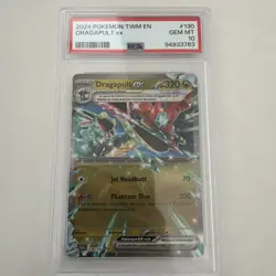 GEM MT PSA 10 Dragapult EX 130/167 Twilight Masquerade Pokemon TCG 2024 - Image 1