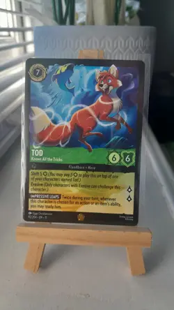 Disney Lorcana TCG Winterspell Tod Knows All The Tricks Legendary NonFoil 92/204 - Image 1