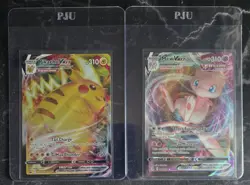 Pokemon Pikachu VMAX & Mew VMAX Holo Promo Fusion Strike SWSH286 Card Lot - Image 2