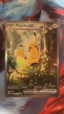 Pokemon Pikachu EX Full Art Holo Special Illustration Rare Card 276/217 - Image 1