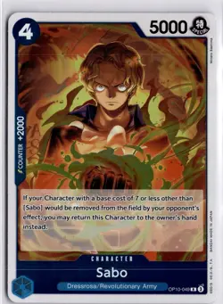 OP10-049 Sabo Rare English One Piece TCG Card OP10 Royal Blood - Image 3