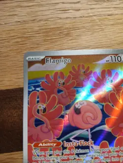 Pokemon Card TCG Flamigo 227/193 Holo Illustration Rare Paldea Evolved Art - Image 4