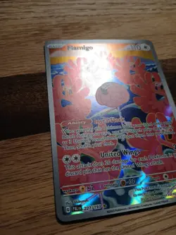Pokemon Card TCG Flamigo 227/193 Holo Illustration Rare Paldea Evolved Art - Image 5