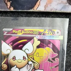 Pokemon Mega Audino EX 253/217 Full Art Foil 270 HP 20+ ATK TCG Card ASC - Image 5