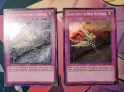 2x Escape from the Dark Dimension - DESO-EN045 - Super Rare - 1st Edition YuGiOh - Image 1