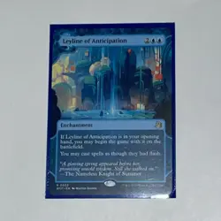 Wizards Leyline of Anticipation Wilds of Eldraine Enchantment Blue Rare 023 - Image 1