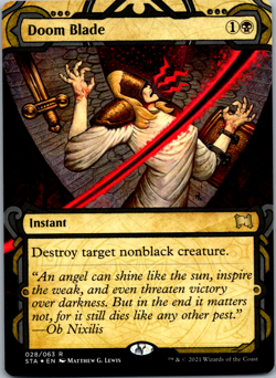 Doom Blade (Foil Etched) Strixhaven: Mystical Archives NM Foil - Image 1