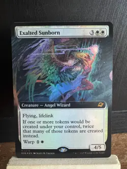 MTG Edge Of Eternities (EOE) Exalted Sunborn Extended Art 0318 Mythic Foil - Image 2