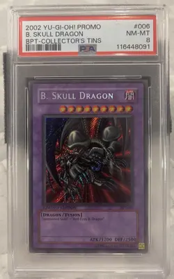 Yugioh PSA 8 B. Skull Dragon BPT-006 2002 Collectors Tin Limited Edition - Image 1