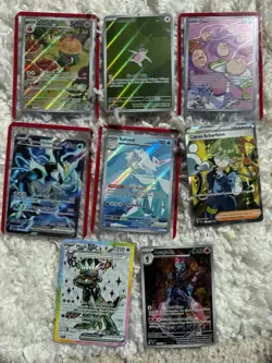 Pokemon 50 Fullart Karten, Diverse Sets, Near Mint, Alle In Sleeve + Toploader - Image 4