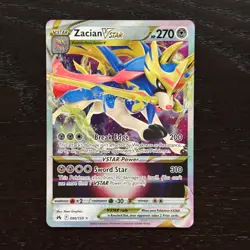 Zacian VSTAR 096/159 Pokemon Crown Zenith Sword & Shield Ultra Rare Holo NM - Image 1