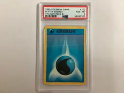 Pokemon 1999 Pokemon Game Trainer Deck B WATER ENERGY PSA 8 (7315) Graded Power - Image 1