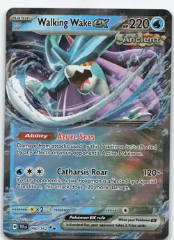Walking Wake ex - 050/162 Double Rare Holo SV05: Temporal Forces NM Pokemon - Image 1