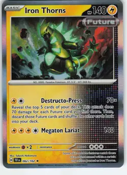 Iron Thorns 062/162 Rare Holo SV05: Temporal Forces NM Pokemon - Image 1