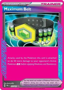 Maximum Belt 117/131 ACE SPEC Rare Prismatic Evolutions Pokemon NM - Image 1