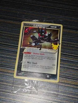 SEALED Pokemon Greninja Gold Star SWSH144 Promo, Celebrations Pack NM - Image 2