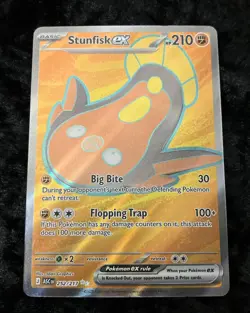 2026 Pokemon Ascended Heroes Stunfisk ex Ultra Rare #252/217 - Image 2