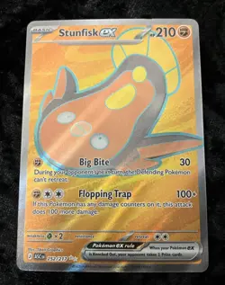 2026 Pokemon Ascended Heroes Stunfisk ex Ultra Rare #252/217 - Image 3